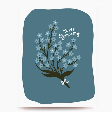Sympathy Blue Floral • Sympathy Card