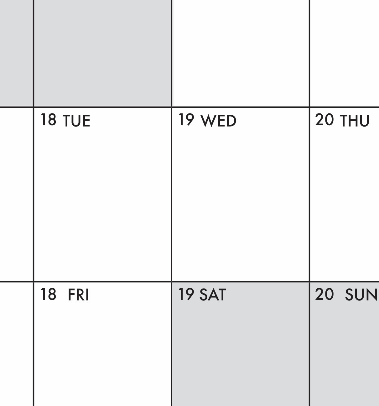 2026 Giant Whole-Year Wall Planner