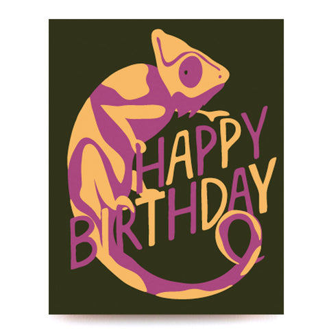 Chameleon Birthday • Birthday Card
