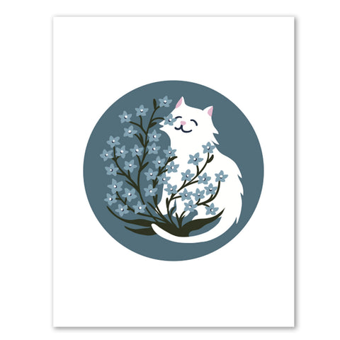 Flower Cat • Blank Card