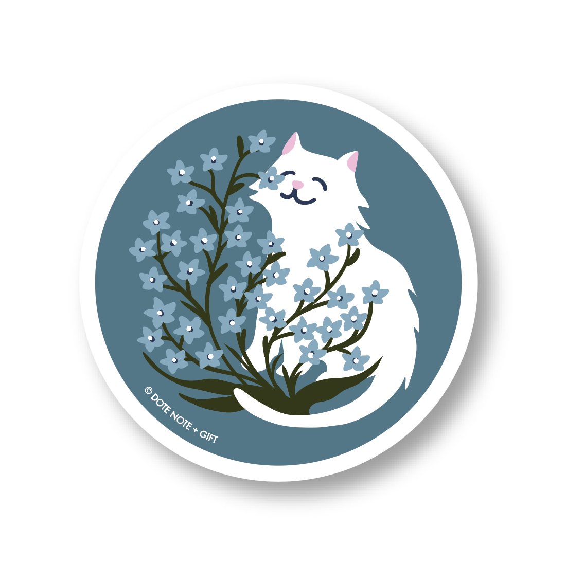 Flower Cat • Vinyl Sticker
