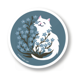 Flower Cat • Vinyl Sticker