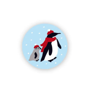 Snowfall Penguin • Button