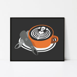 Skull Latte • Art Print