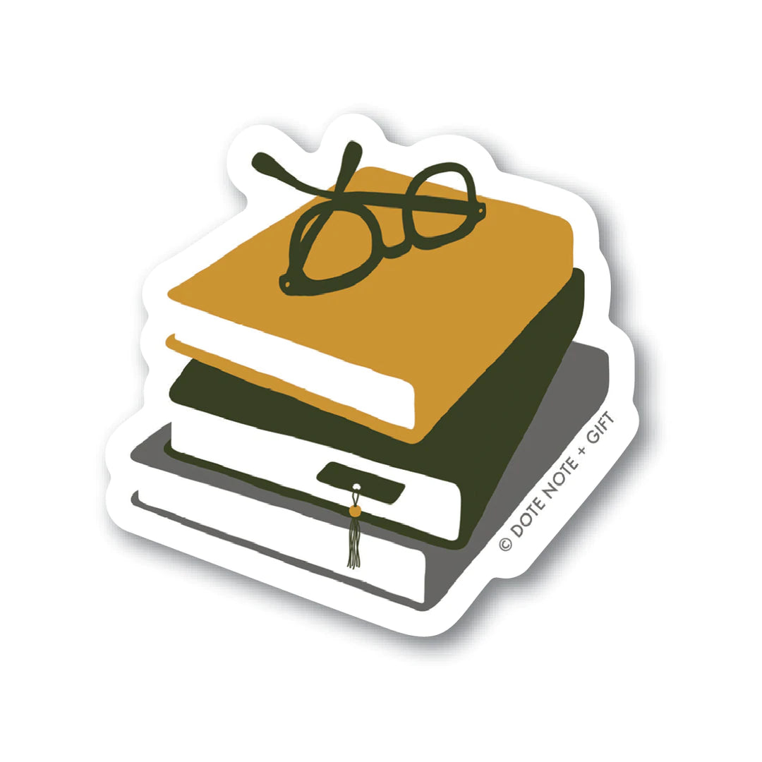 Book Stack • Vinyl Sticker