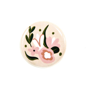 Pink Floral • Button