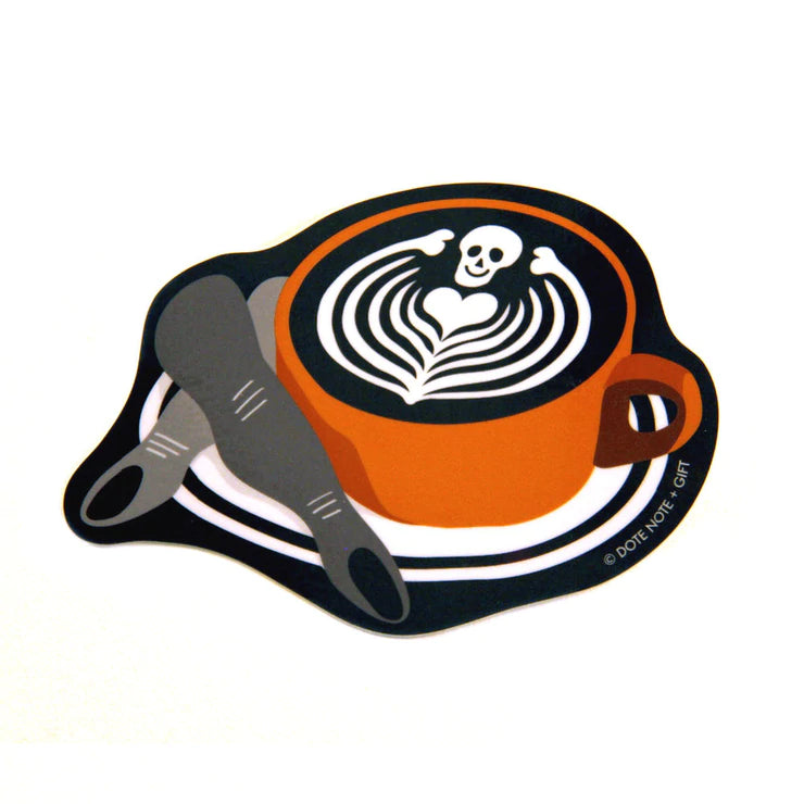 Skull Latte • Vinyl Sticker